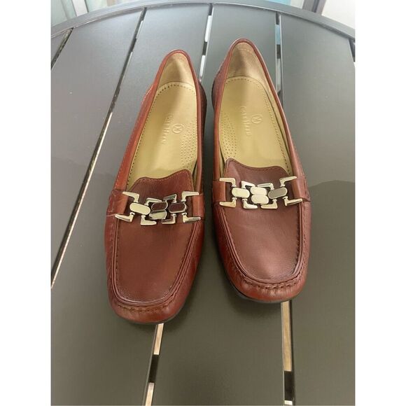 Coke Haan Anjali Leather Loafers Brown Women’s 7.5 B - Picture 12 of 13